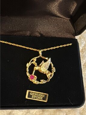 Hummingbird fashion necklace